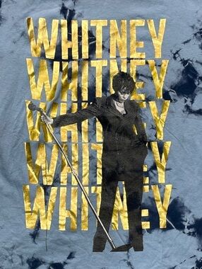 Whitney Houston Preowned Medium Tie Dye T-shirt